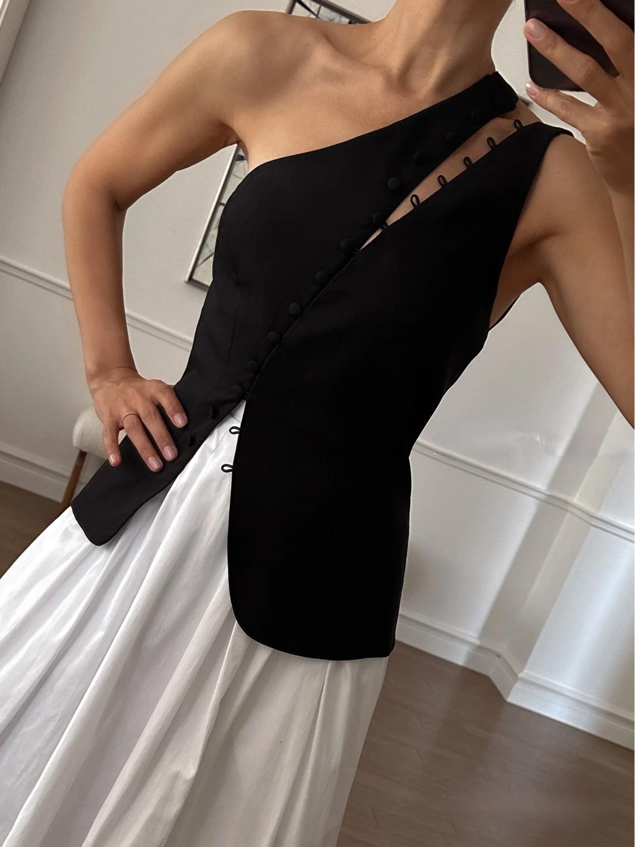 Blusa Cropped Ombro Geneva