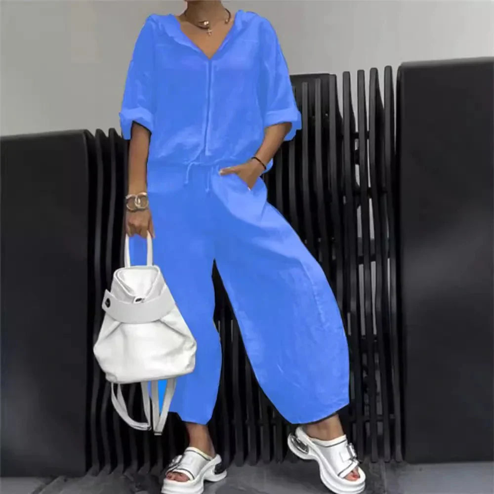 Conjunto Andressa - Elegância em linho must-have 2026 (tendência Italiana)