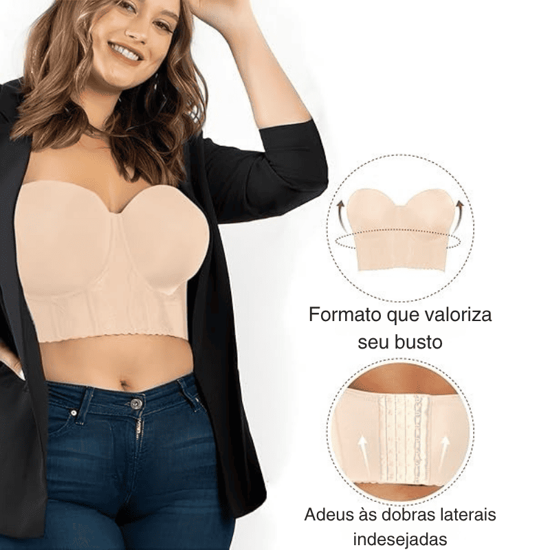 Kit 2 Sutiãs Corset Modelador + Alças Removíveis Grátis