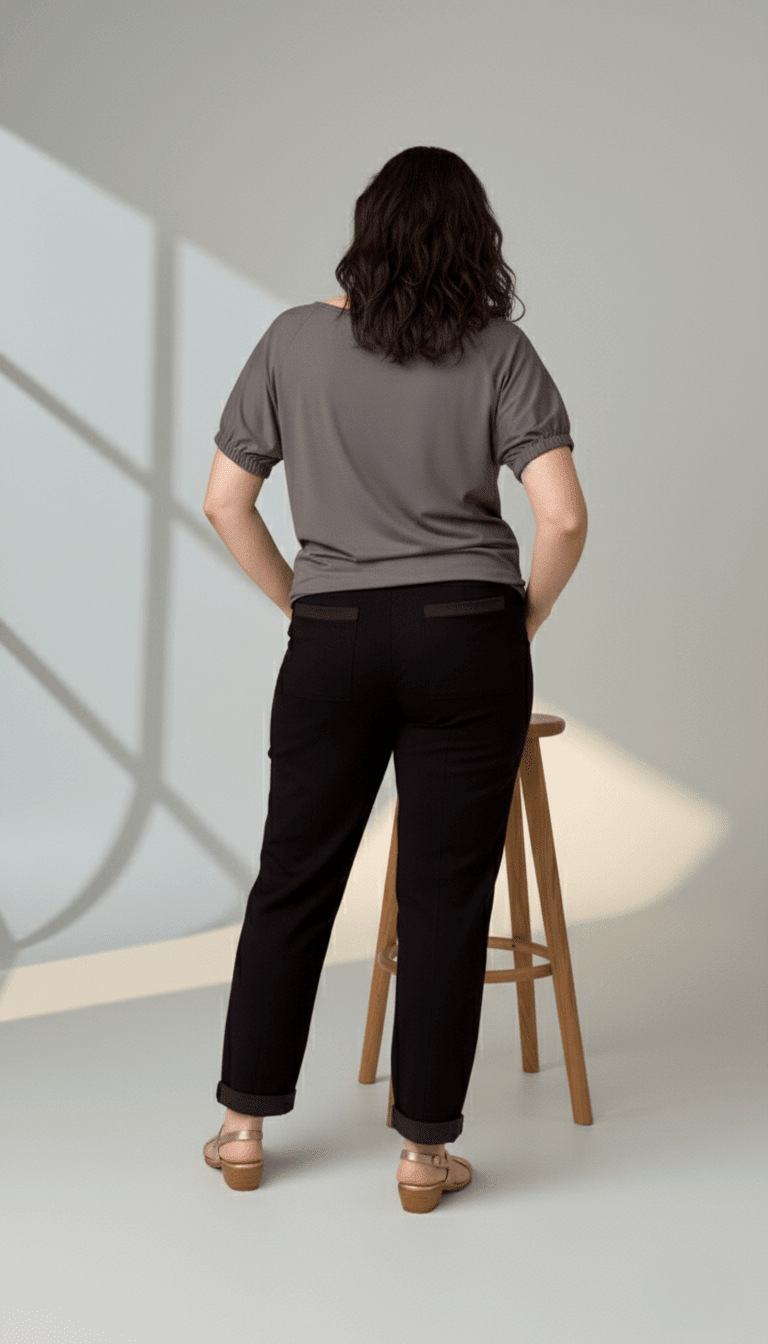 Calça Renata - Moletinho Jeans