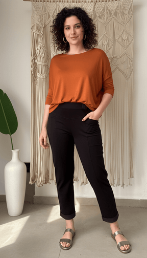 Calça Renata - Moletinho Jeans
