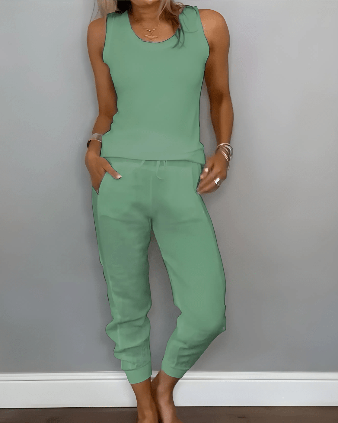 Conjunto Casual Flórida - Algodão Premium (Estilo Europeu)