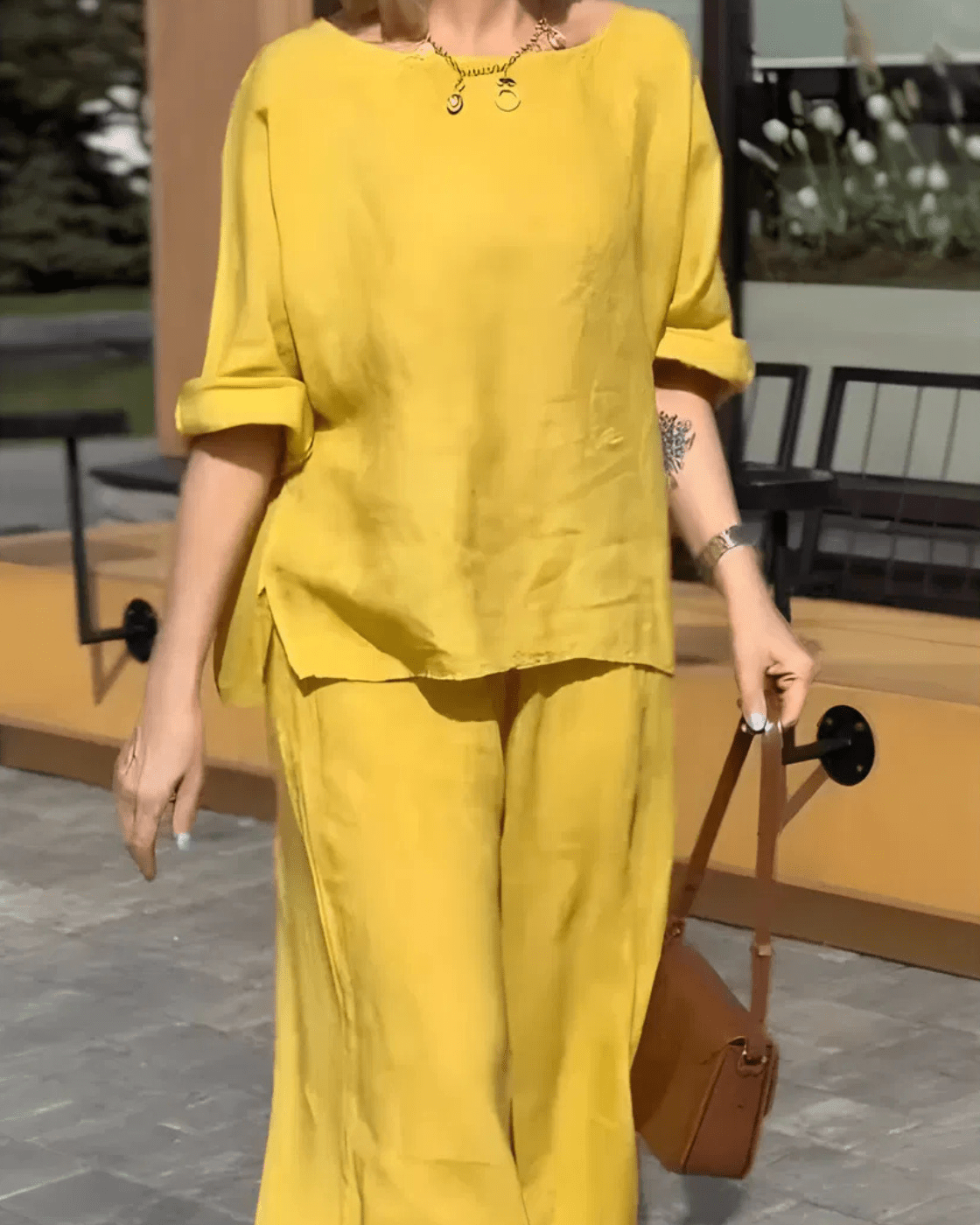 Conjunto Martina | 2 Peças - Linho Premium (Estilo Europeu)
