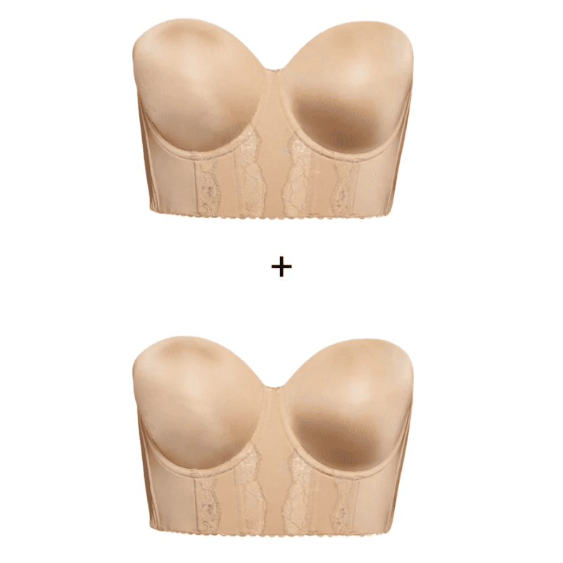 Kit 2 Sutiãs Corset Modelador + Alças Removíveis Grátis