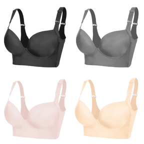 Kit 4 Sutiãs Becca Push-Up Modelador