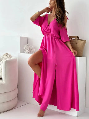 Vestido Amélie Fuchsia – Elegância da Moda Europeia (Novidade no Brasil)