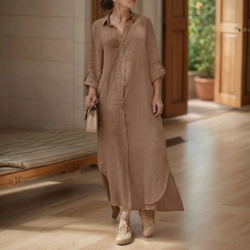 Vestido Camila (Feito em Linho de Algodão)